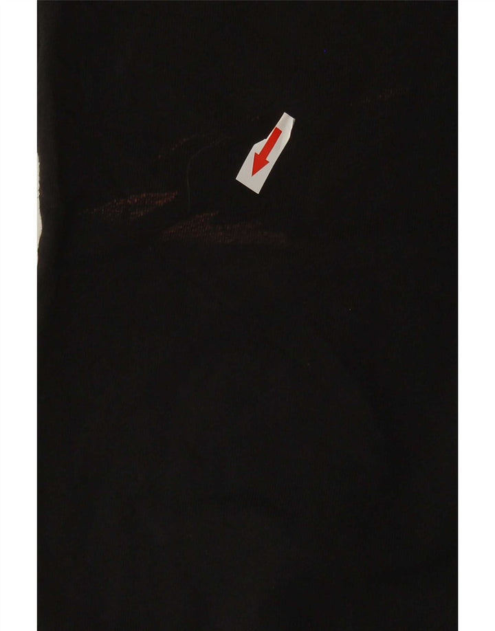 Calça de treino masculina Marks & Spencer pequena de algodão preto