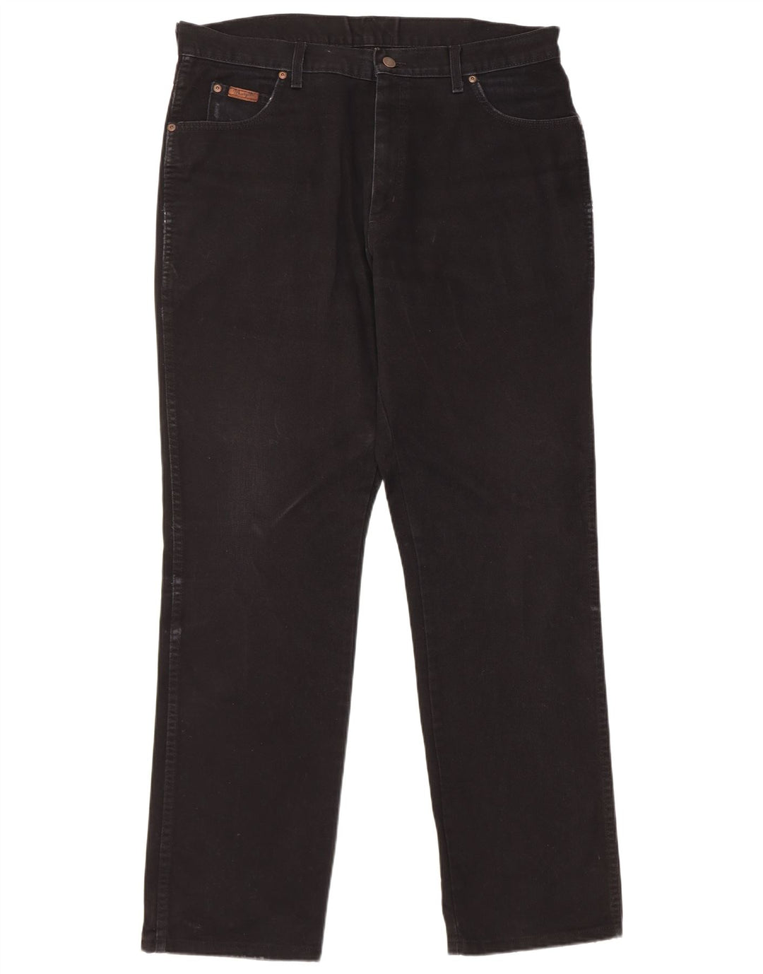 Wrangler Masculino Texas Straight Jeans W38 L34 Algodão Preto