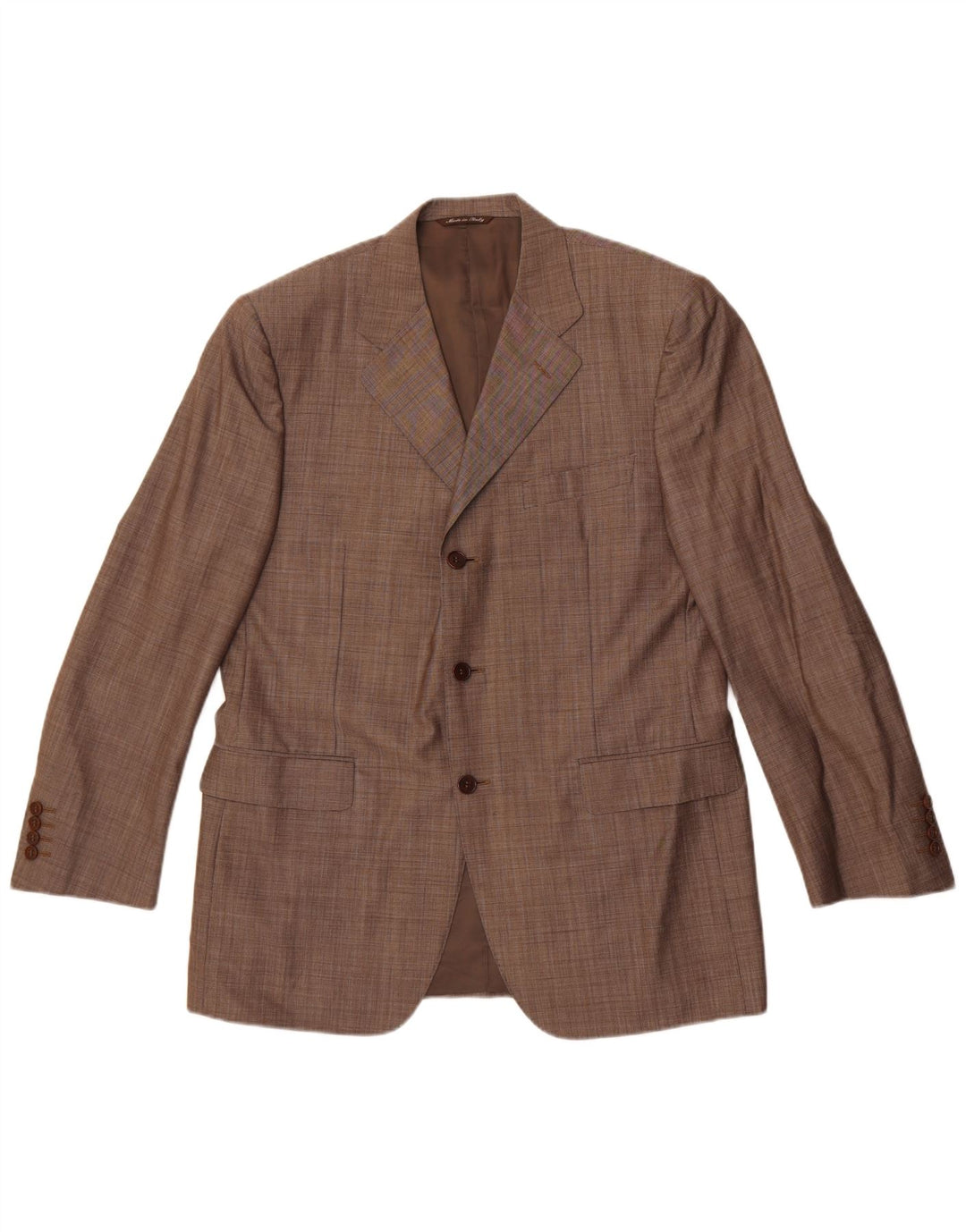 Jaqueta Blazer Masculina Canali com 3 Botões IT 50 Lã Cinza Grande