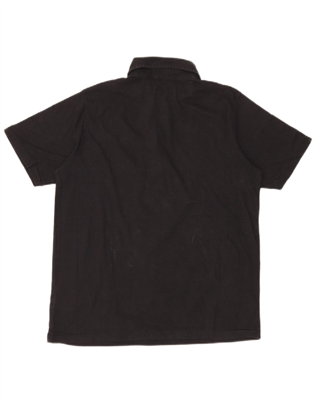 Camisa polo masculina NAPAPIJRI pequena de algodão preto
