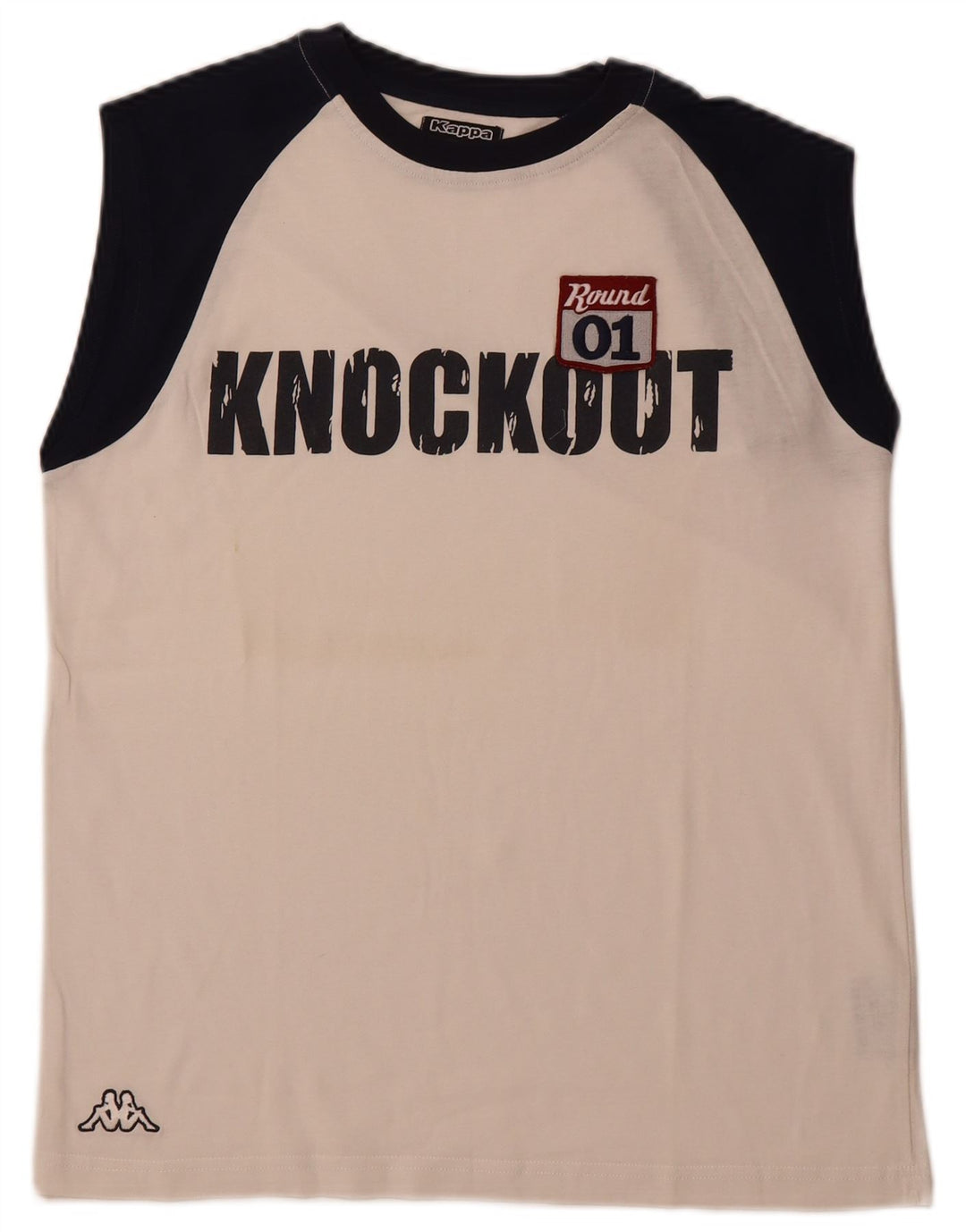 Colete gráfico masculino KAPPA Top grande de algodão colorido branco