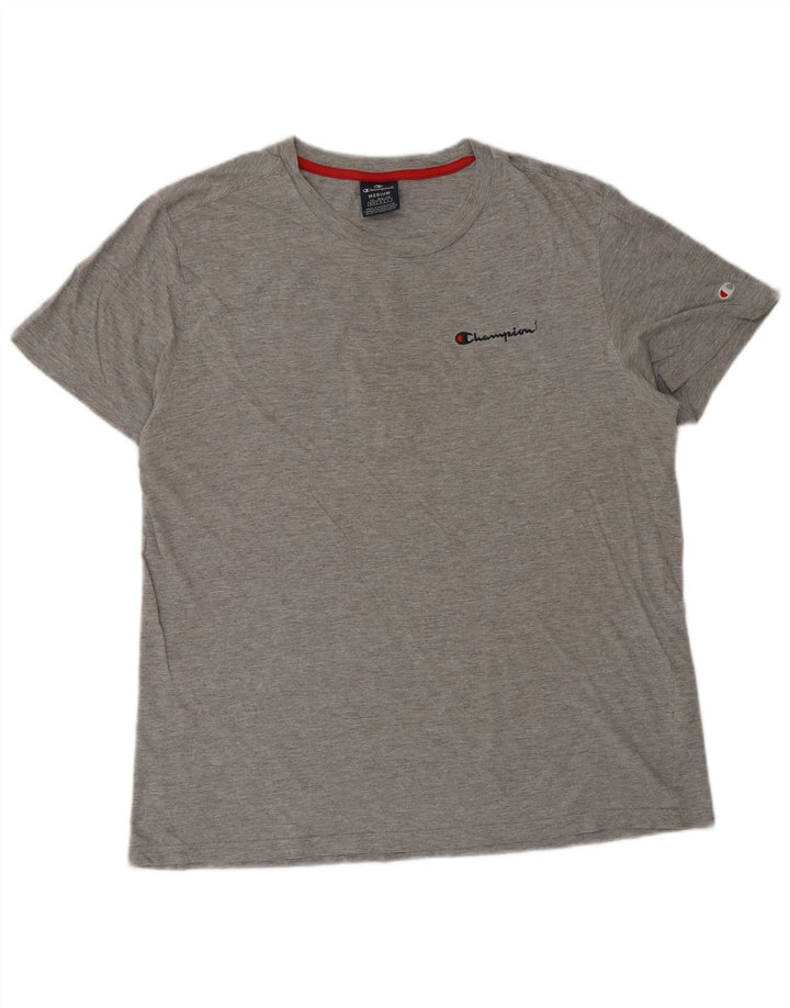 Camiseta masculina CHAMPION Top algodão cinza médio