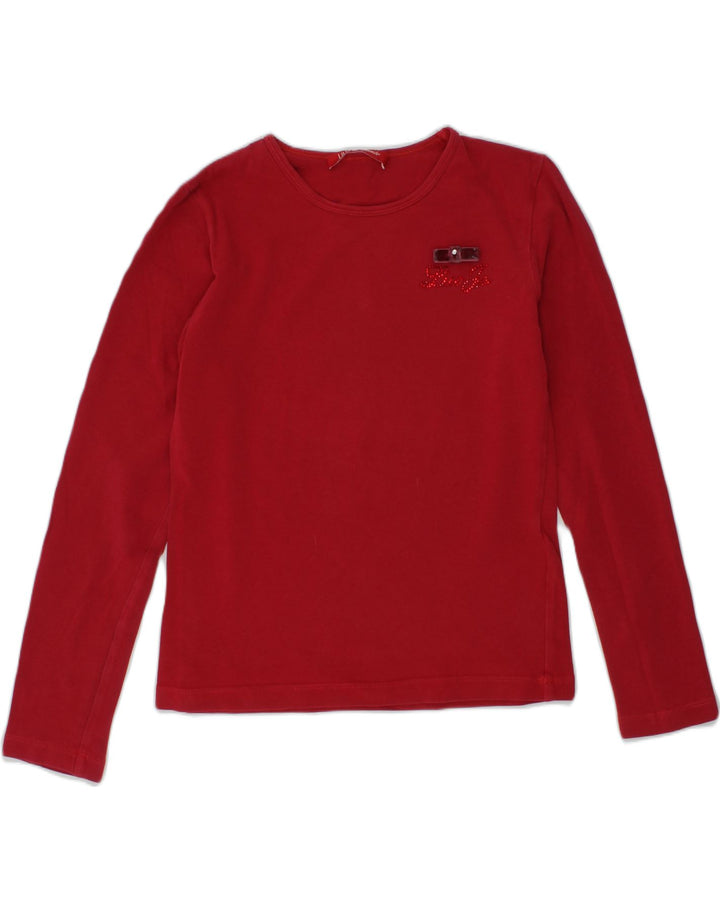 LIU JO Girls Top Long Sleeve 7-8 Years Red Cotton | Vintage Liu Jo | Thrift | Second-Hand Liu Jo | Used Clothing | Messina Hembry 