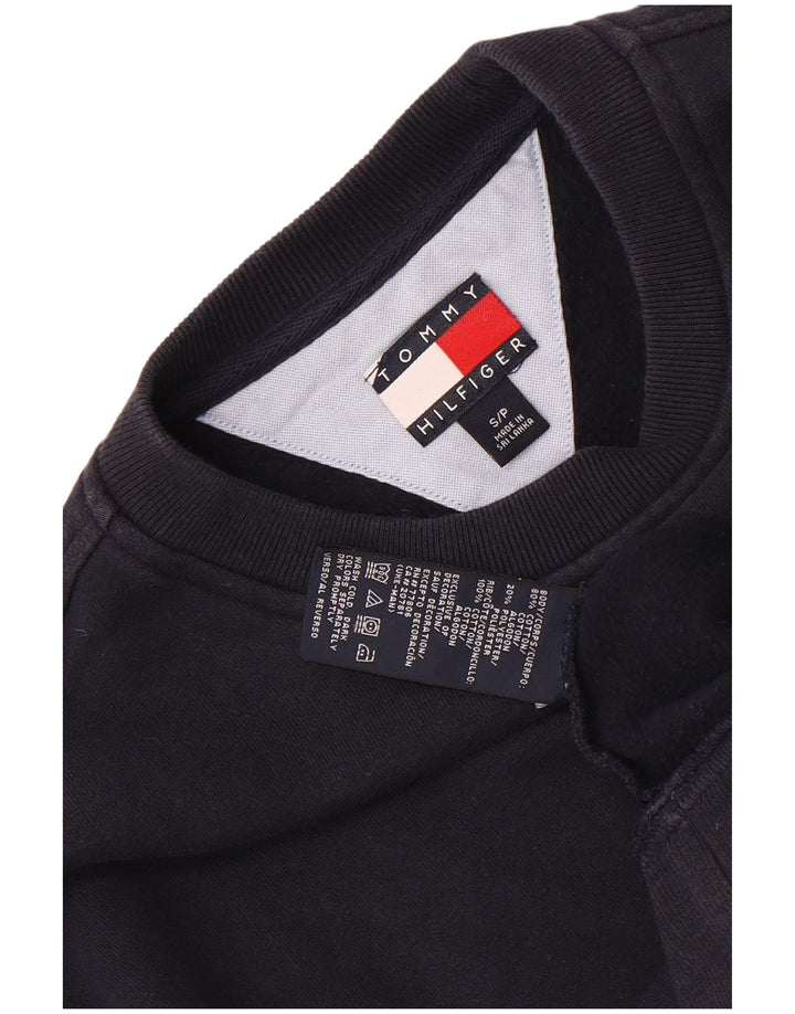 Tommy Hilfiger moletom masculino jumper pequeno algodão azul marinho