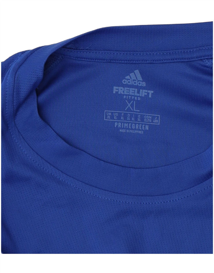 Adidas Mens Aeroready Camiseta Top XL Azul Poliéster