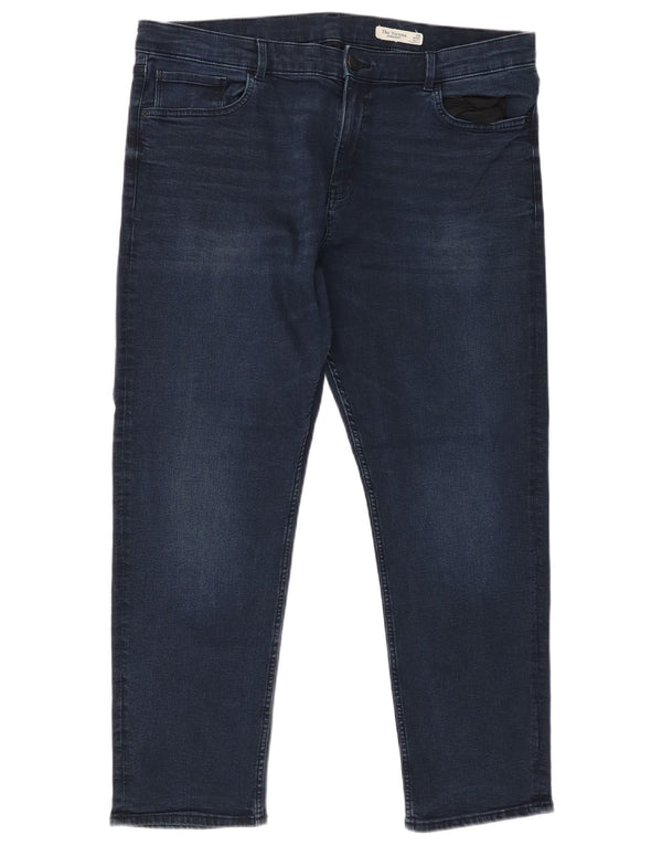 Jeans retos femininos Marks & Spencer Reino Unido 20 2XL W40 L27 azul marinho