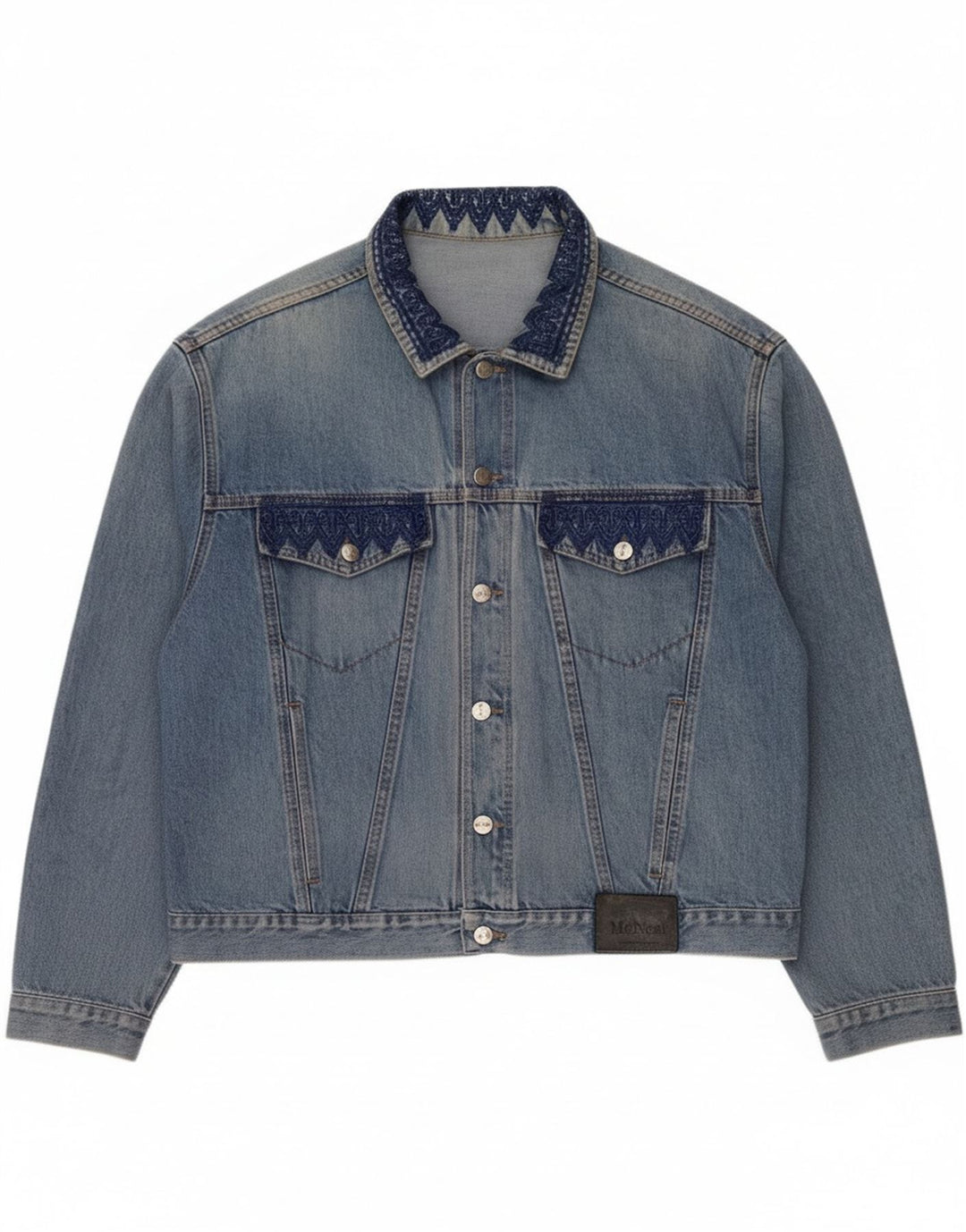 Jaqueta jeans feminina MC Neal UK 20 2XL azul