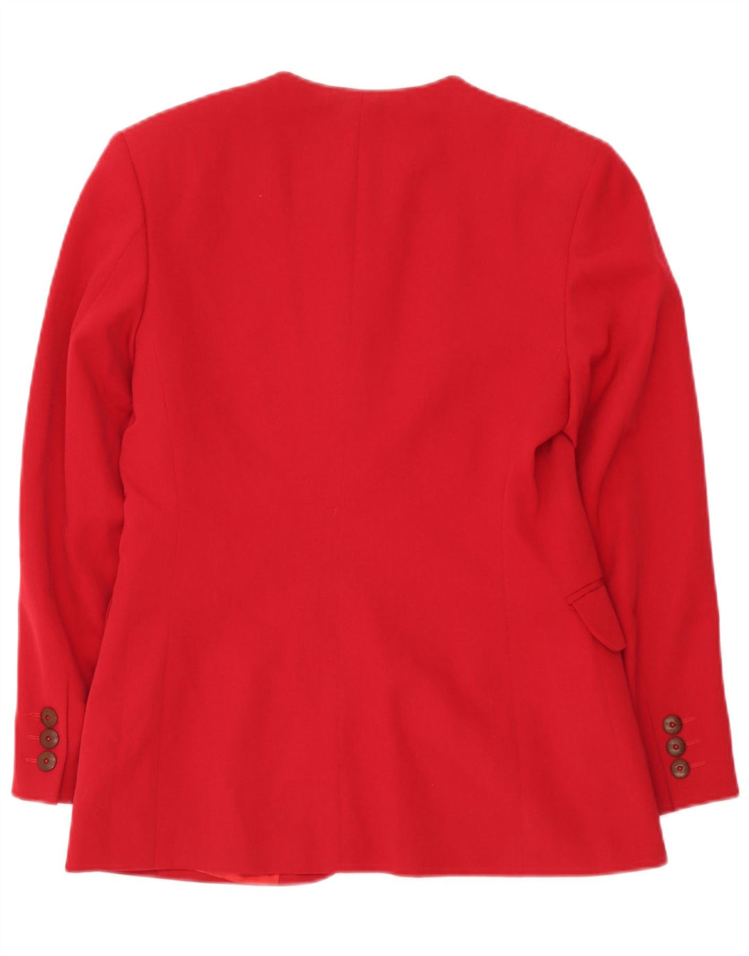 Jaqueta blazer feminina de 2 botões Seventy IT 44 lã virgem vermelha média