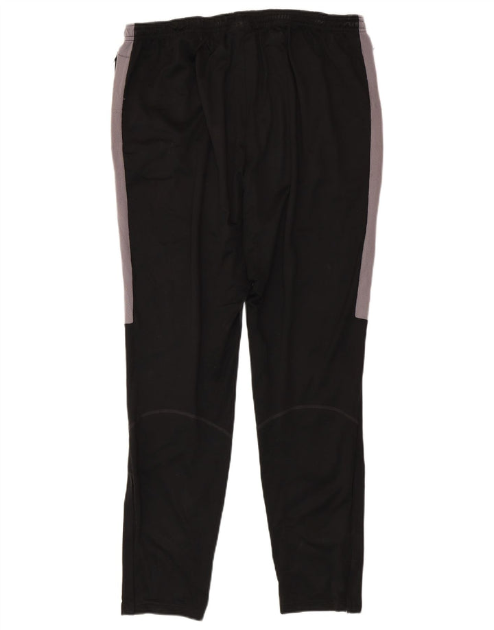 Calça de treino masculina Nike Dri Fit XL preta colorblock poliéster