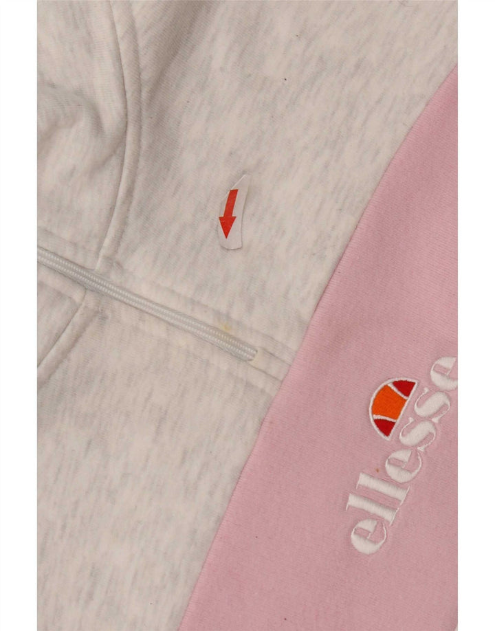 Suéter Ellesse feminino oversized cropped Reino Unido 10 pequeno cinza