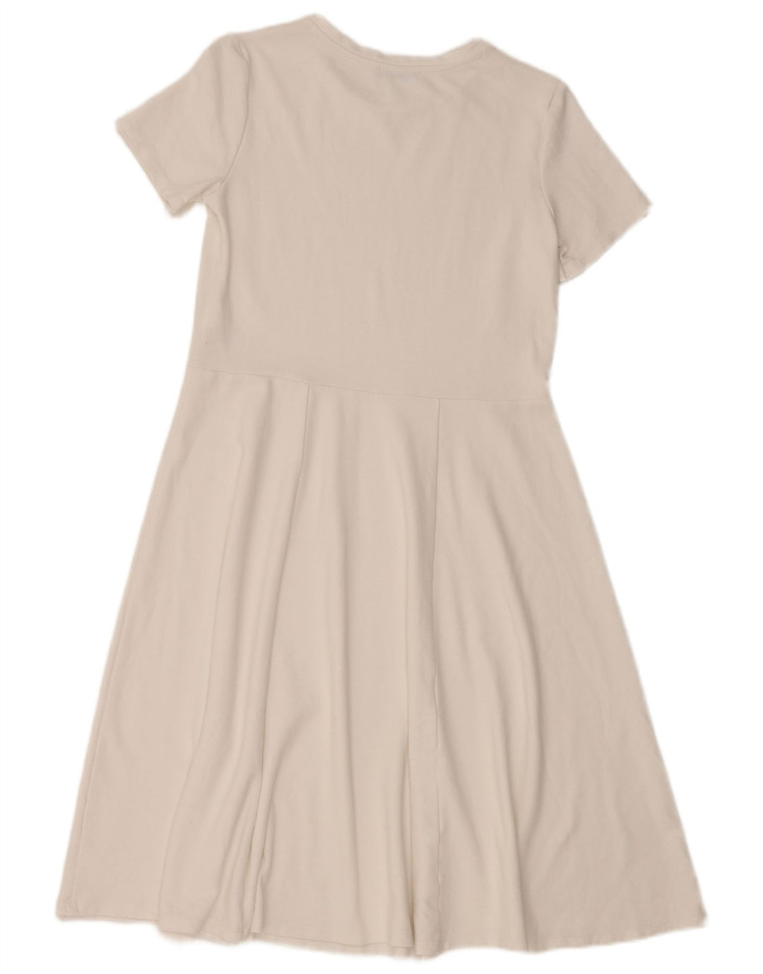 Vestido feminino ZARA A-Line UK 10 pequeno viscose branca