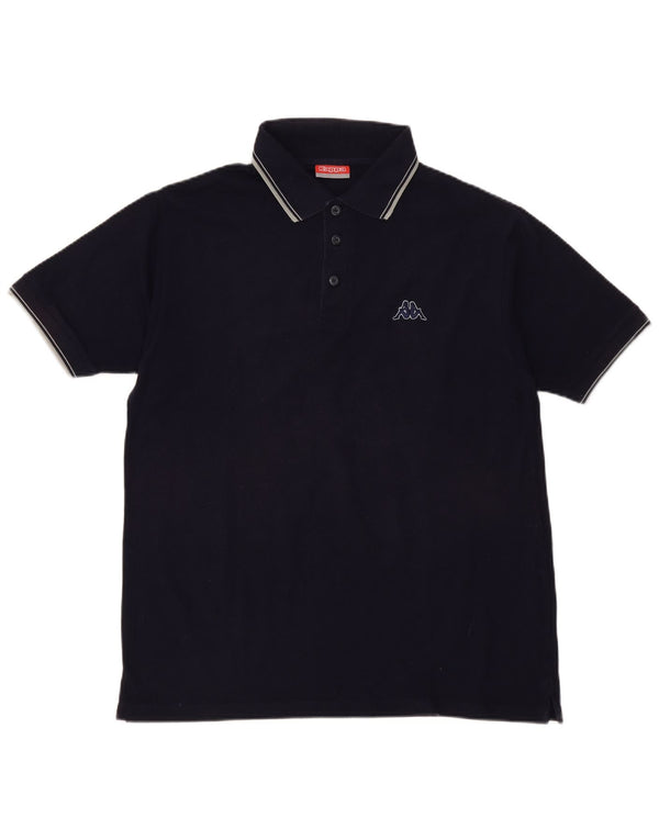 Camisa polo masculina Kappa XL azul marinho algodão