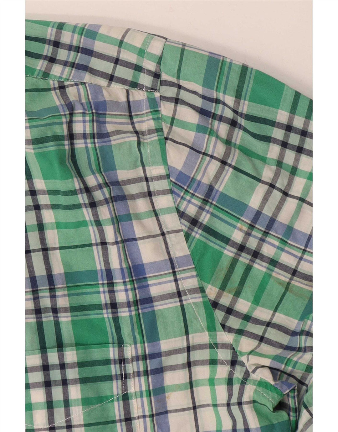 Gant Camisa masculina grande de algodão xadrez verde