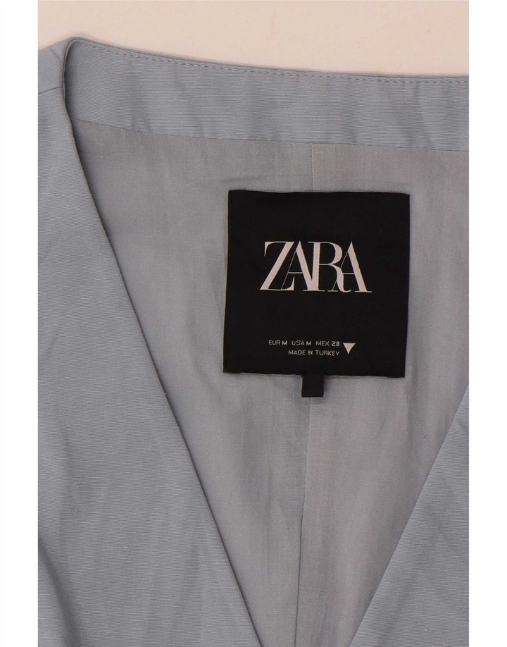 Colete feminino Zara UK 12 azul médio