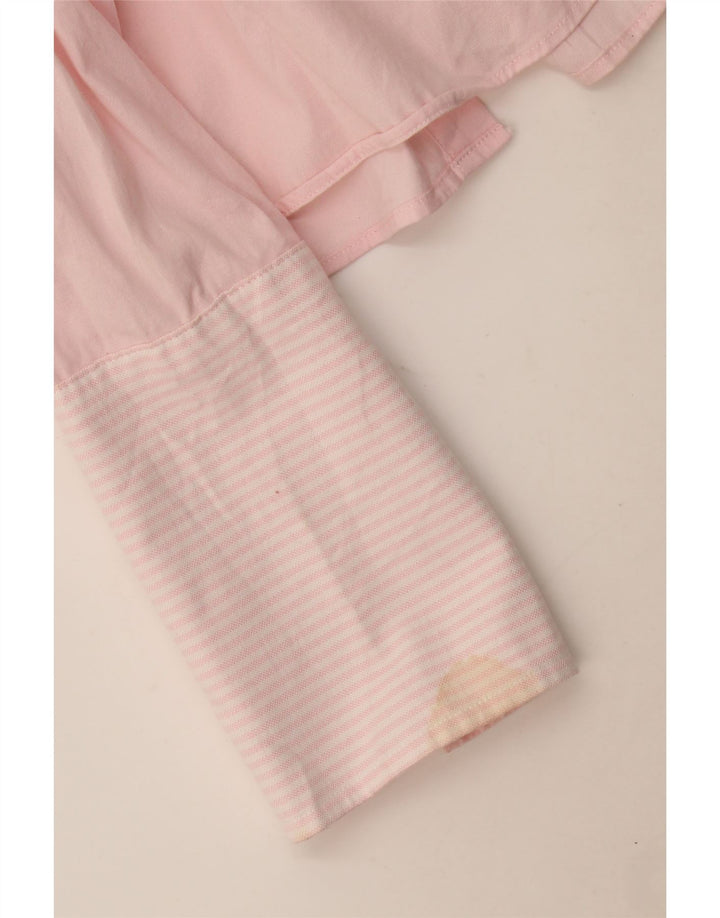 Camisa formal feminina Tommy Hilfiger US 10 grande listrada rosa