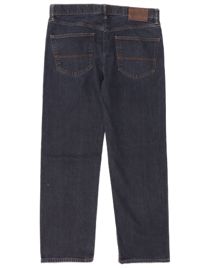 Jeans retos masculinos Marks & Spencer W34 L29 algodão azul marinho
