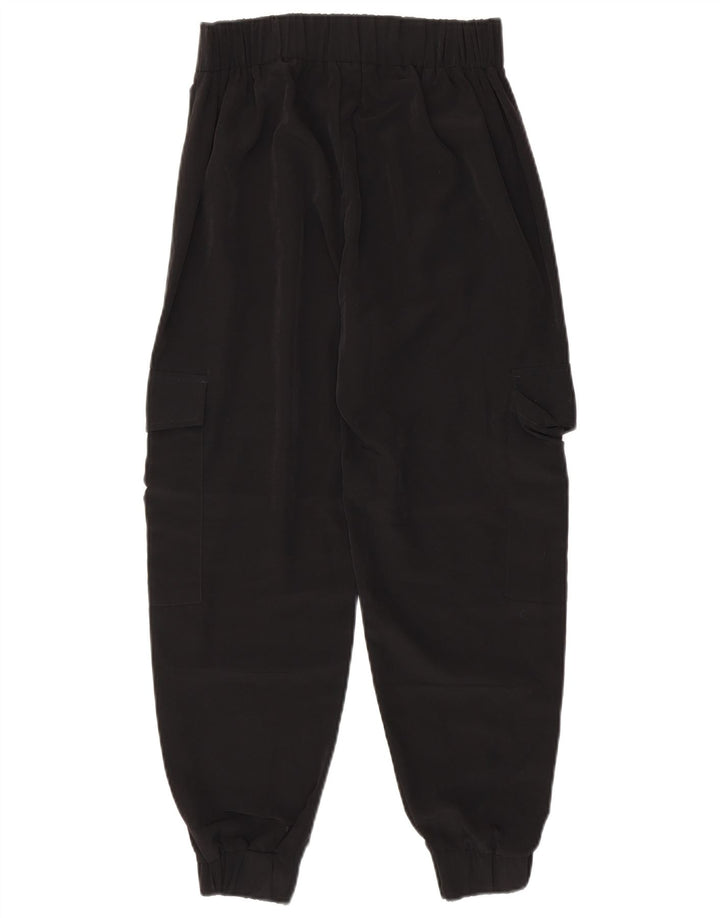 Calça jogger feminina Zara XS W24 L25 poliéster preto