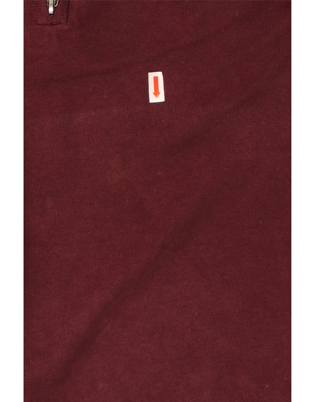 Suéter masculino IZOD com zíper e gola média marrom