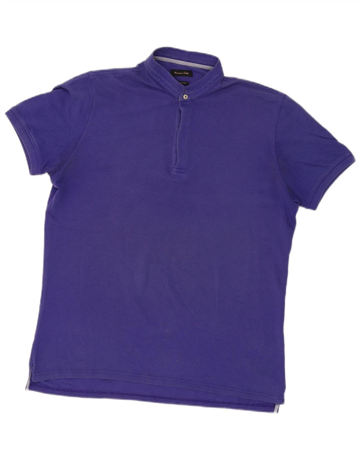 Camisa polo masculina MASSIMO DUTTI grande roxa