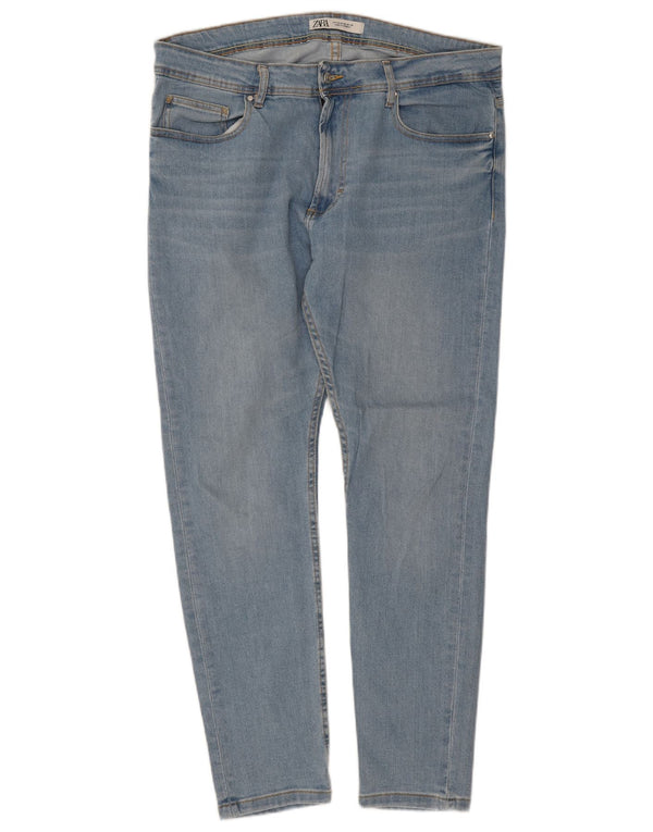 Zara Jeans Skinny Masculino EU 46 XL W36 L28 Azul