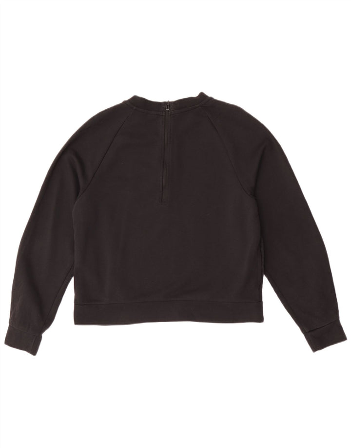 Adidas feminino gráfico oversized moletom jumper reino unido 10 pequeno preto