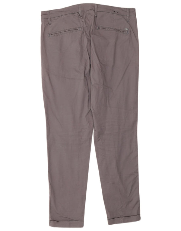 Liu Jo Calça Chino Masculina Slim IT 50 Grande W34 L28 Algodão Cinza