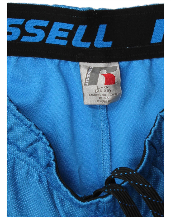 Calça de treino Russell Athletic masculina Dri-Power grande poliéster azul