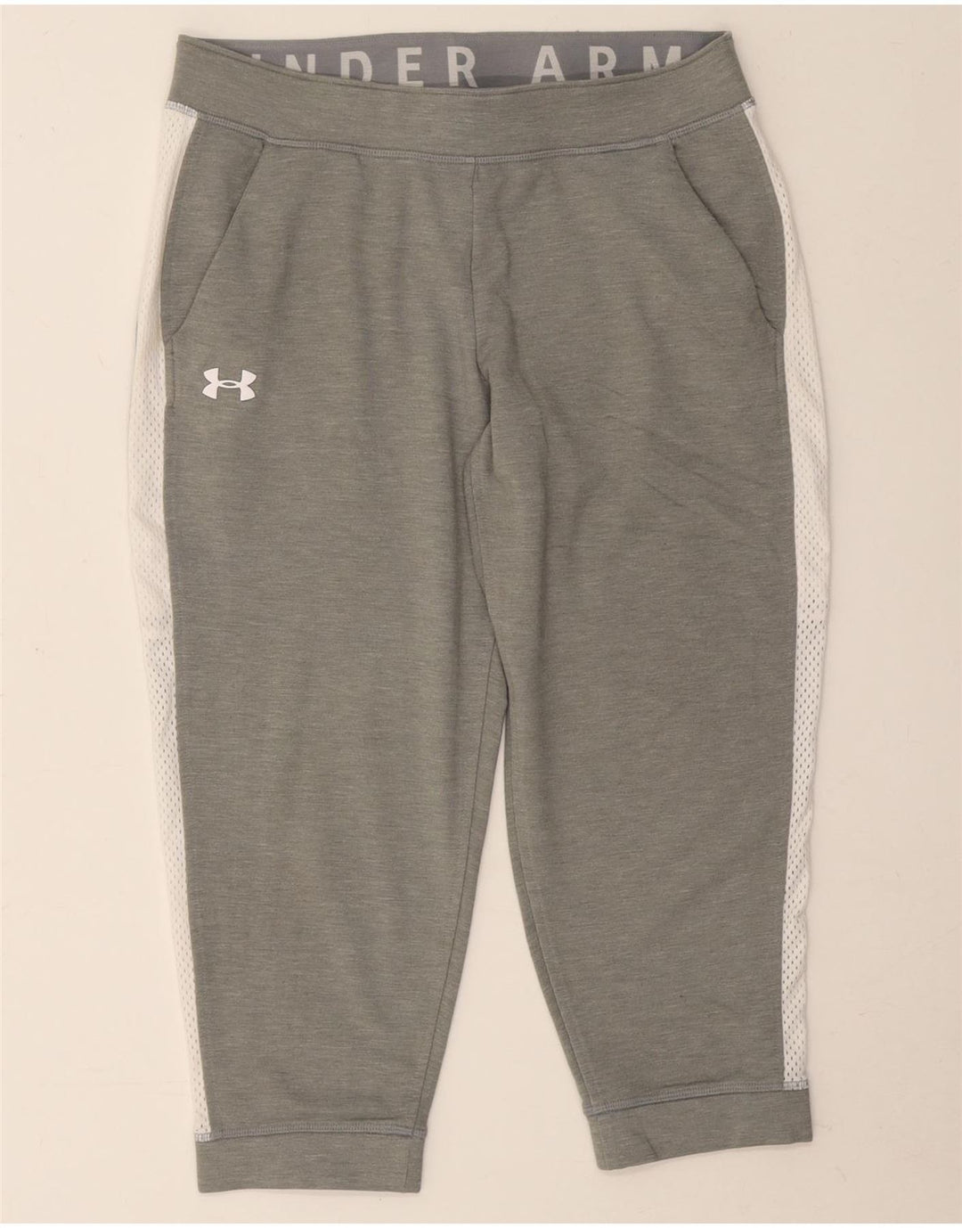 Under Armour Calças de treino femininas Joggers UK 14 cinza médio
