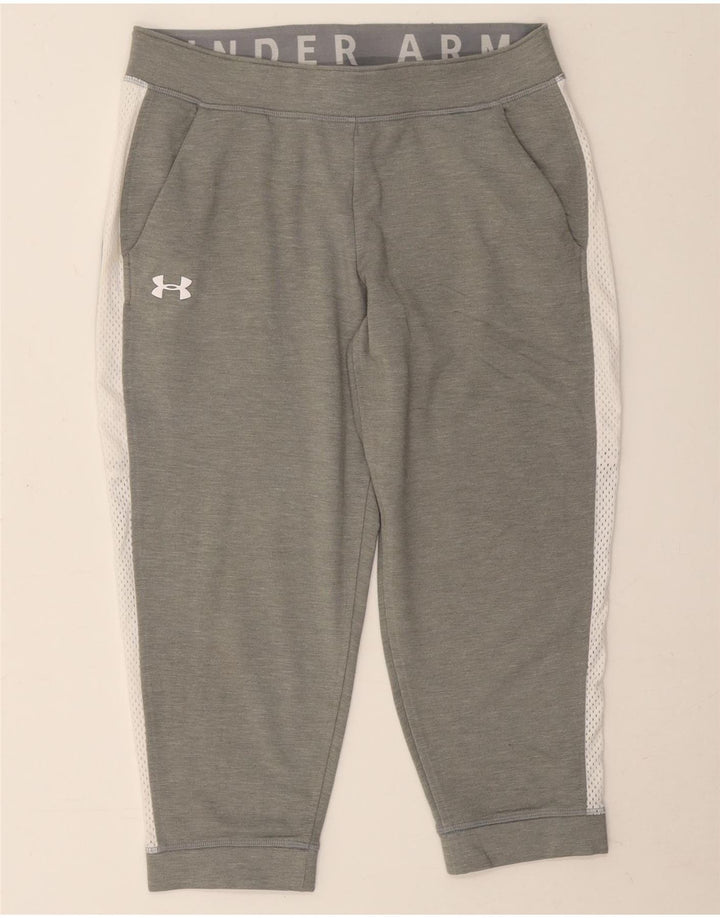 Under Armour Calças de treino femininas Joggers UK 14 cinza médio