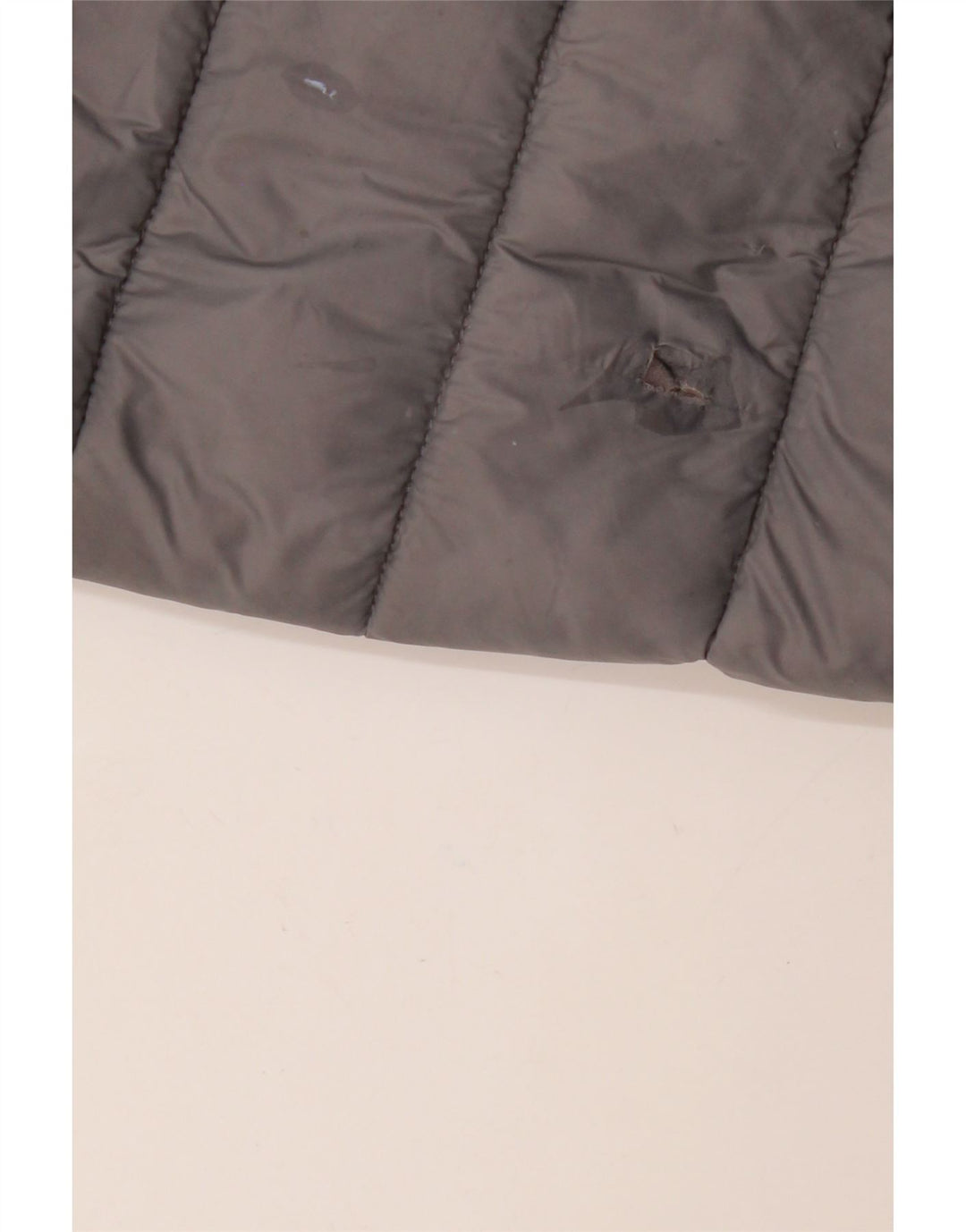 Casaco acolchoado com capuz feminino MICHAEL KORS Reino Unido 16 grande cinza nylon