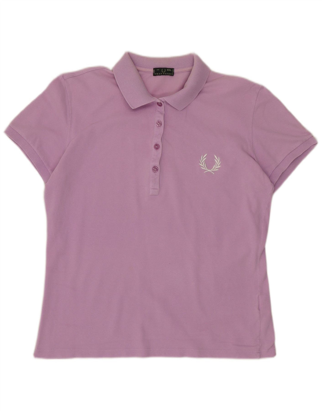 Camisa polo feminina Fred Perry UK 20 2XL algodão roxo