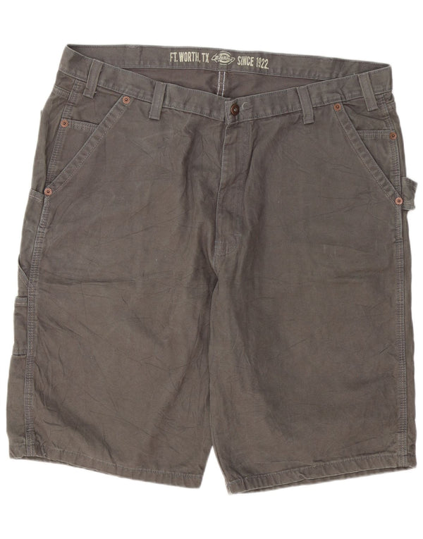 Shorts cargo masculino Dickies com ajuste relaxado W42 2XL algodão cinza