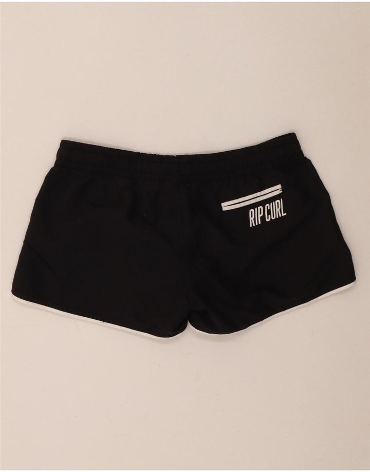 Shorts esportivos femininos Rip Curl UK 8 pequenos pretos