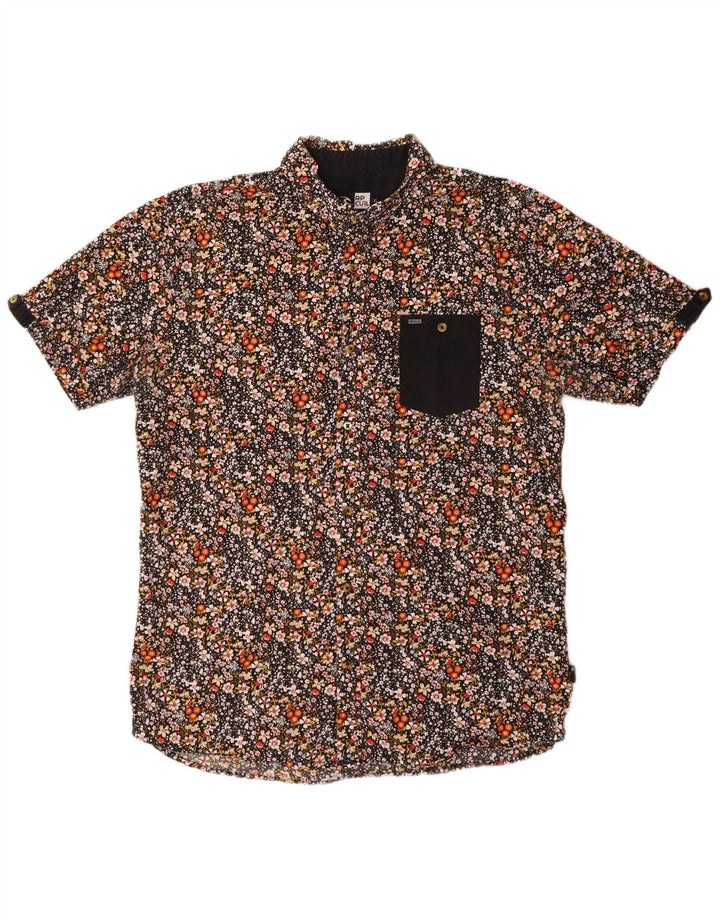 Camisa masculina de manga curta Rip Curl XL multicolorida floral