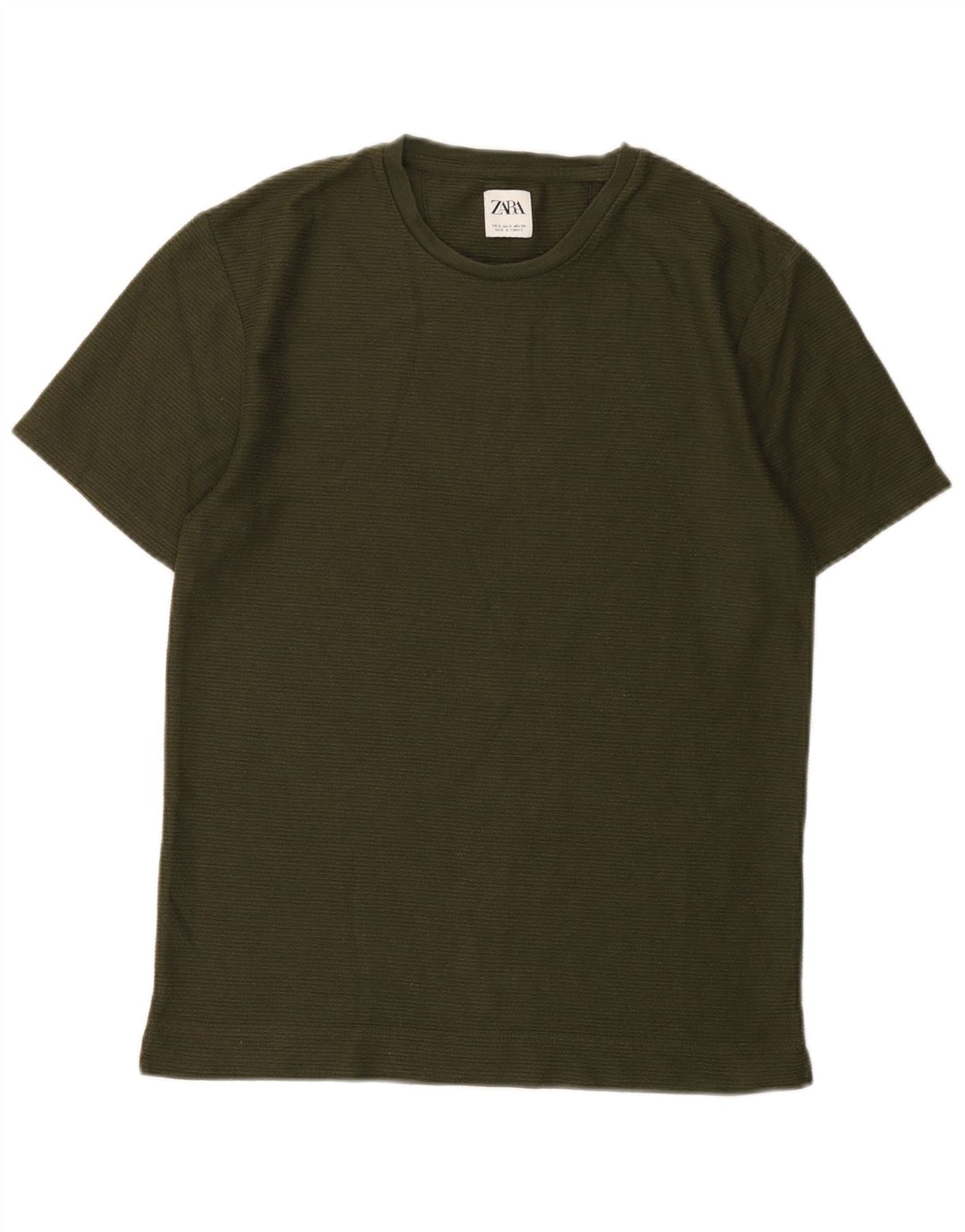 Camiseta masculina Zara Top pequeno verde