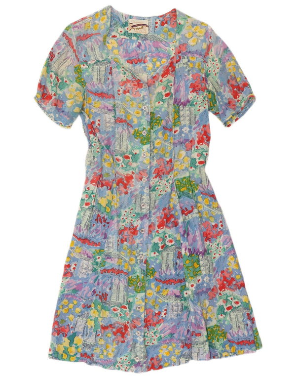 Vestido camisa feminino CAPRICCI BY MARCEL UK 10 pequeno multicolorido