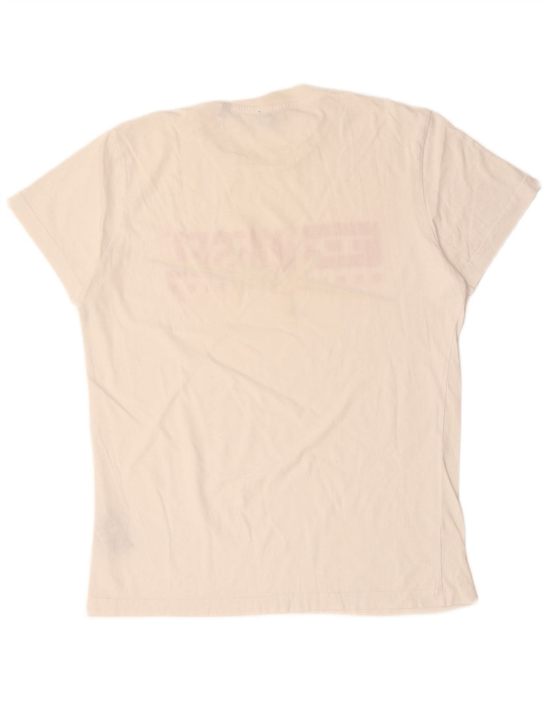 Diesel Camiseta masculina gráfica Top grande de algodão branco
