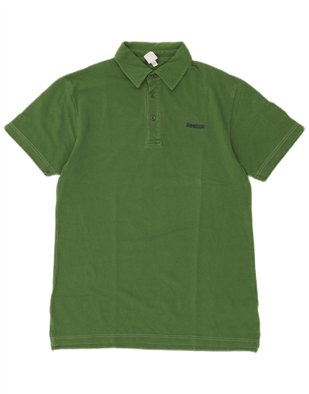 Polo masculino Reebok pequeno algodão verde
