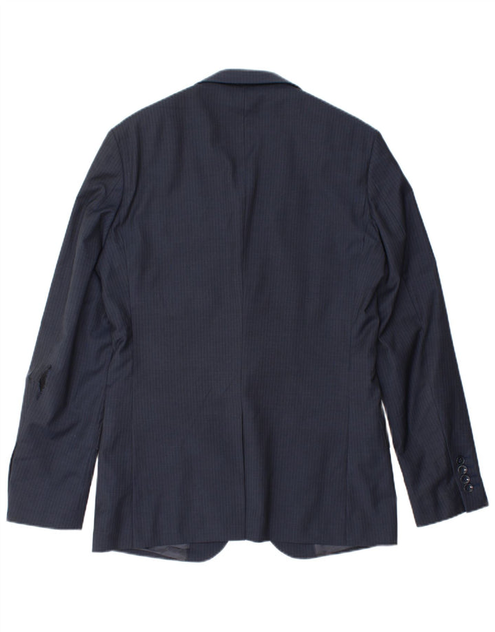 Jaqueta Blazer Masculina Reiss com 1 Botão Reino Unido 36 Pequena Lã Azul Marinho