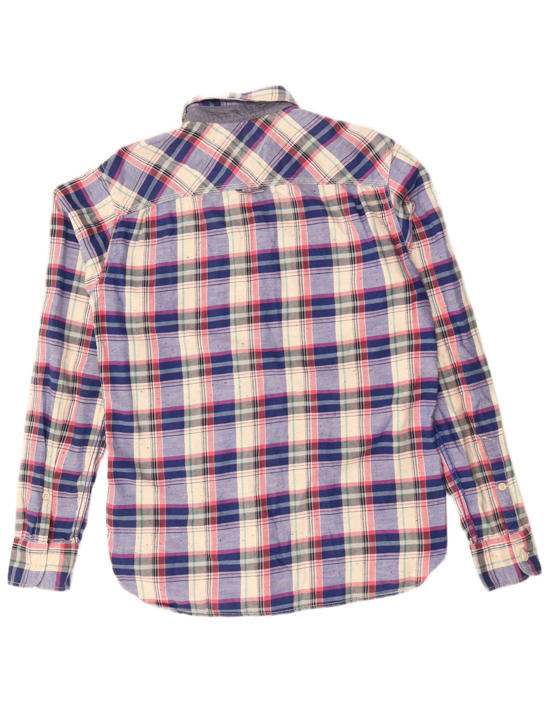 Camisa masculina de flanela xadrez Tommy Hilfiger de algodão multicolorido médio
