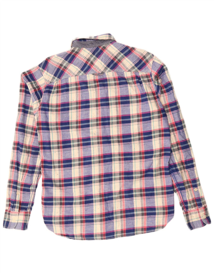 Camisa masculina de flanela xadrez Tommy Hilfiger de algodão multicolorido médio