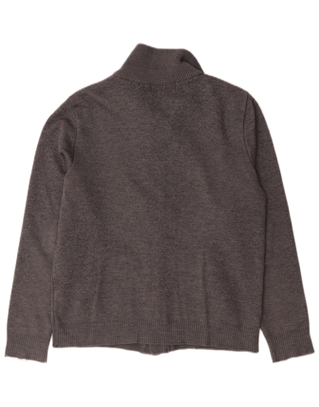 Suéter cardigã masculino Zara grande lã cinza