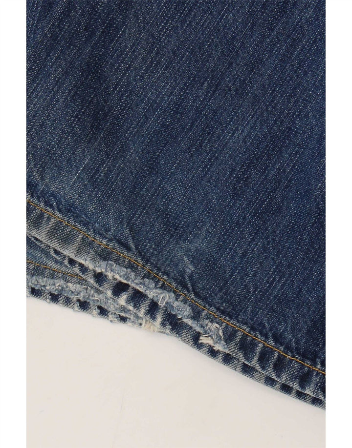Jeans retos masculinos Tommy Hilfiger W38 L32 algodão azul
