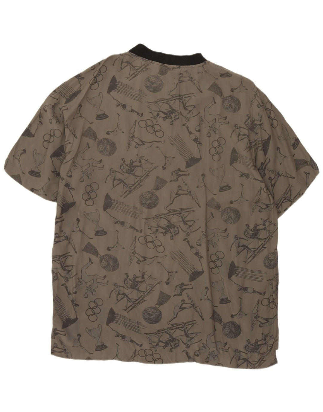 Camiseta gráfica masculina CIAO Top cinza médio viscose