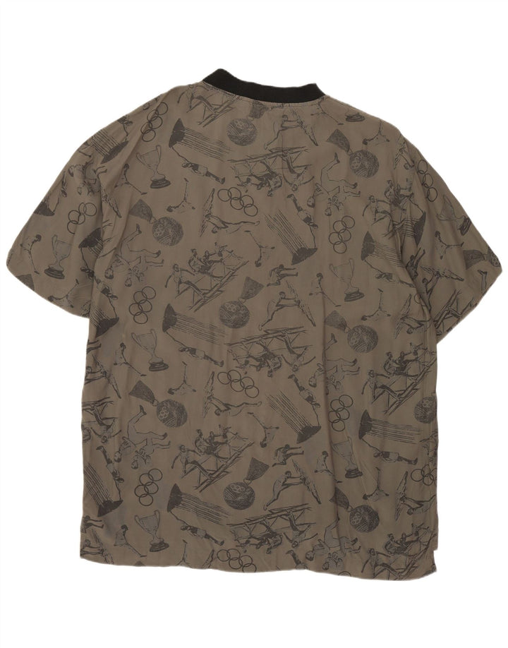 Camiseta gráfica masculina CIAO Top cinza médio viscose