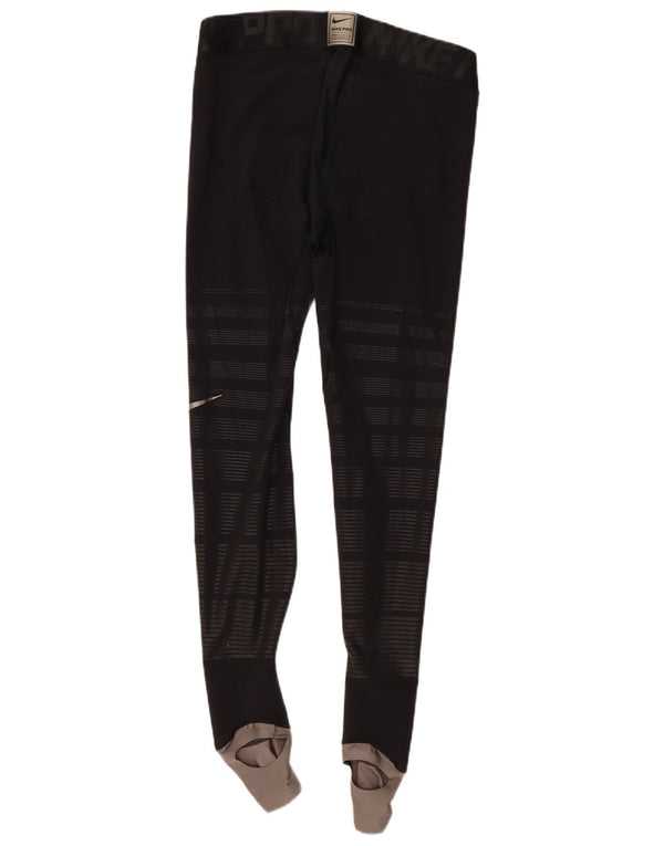 Nike Mens Graphic Leggings XL Preto Risca de Giz Poliéster