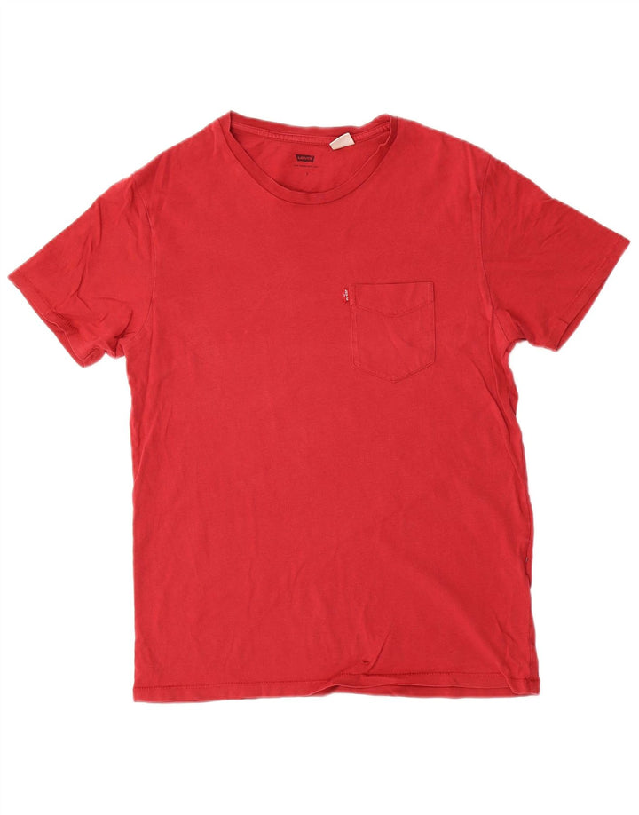 Camiseta masculina Levi's pequena vermelha