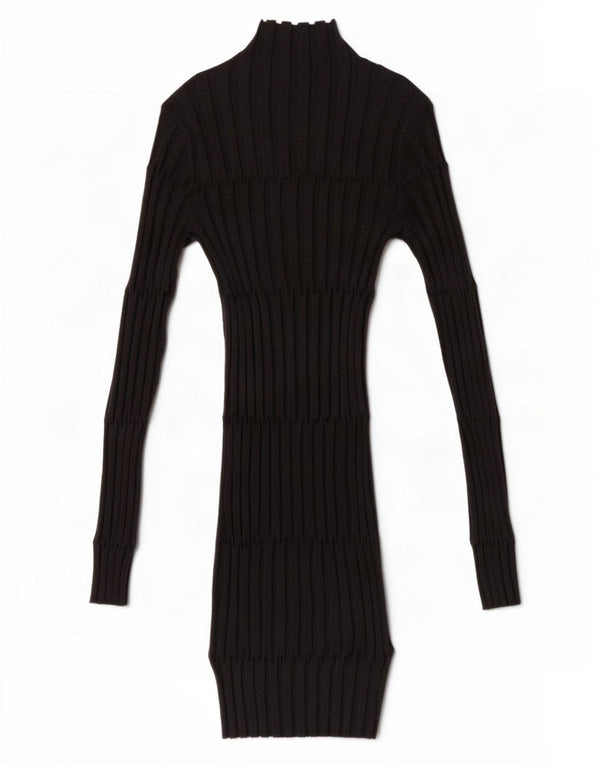 Vestido bodycon feminino Zara UK 8 pequeno poliéster cinza