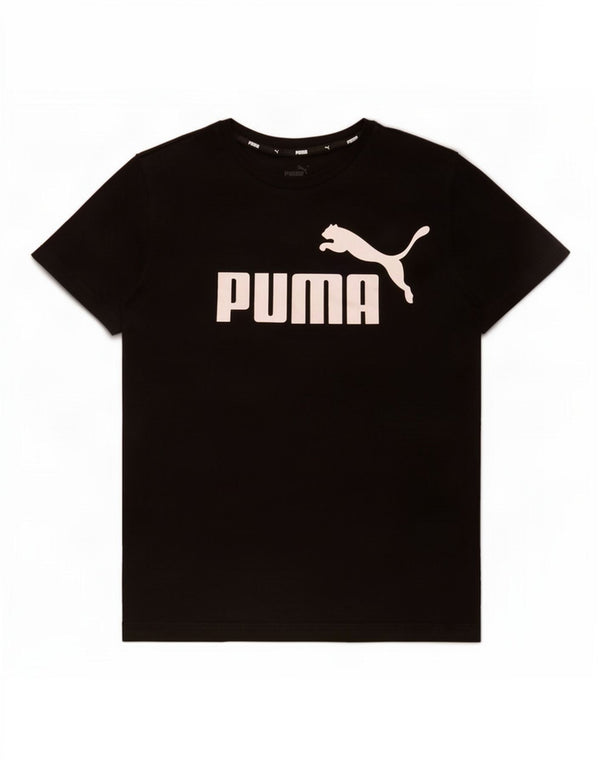 Camiseta Puma Boys Graphic Top 13-14 Anos Algodão Preto