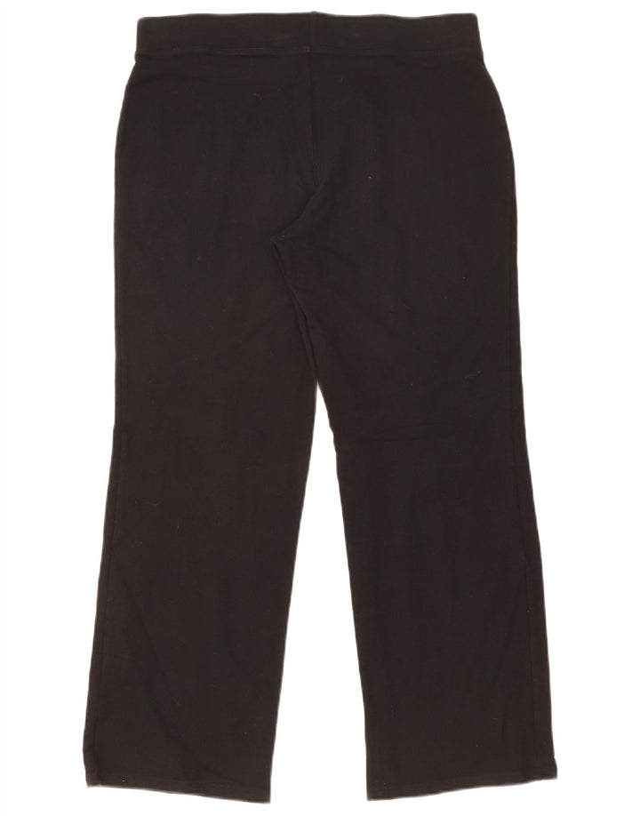 Calça de treino feminina Marks & Spencer Reino Unido 14 grande algodão preto